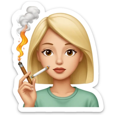 Aline smoking joint sticker