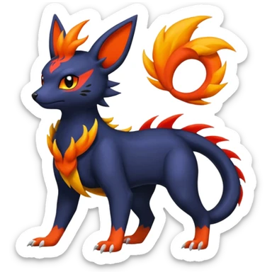 
Canine-Litten-Amaura-Salandit-Noibat-Flareon-Fakémon-fusion (full body) sticker