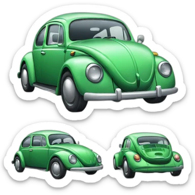 Beetle car sticker