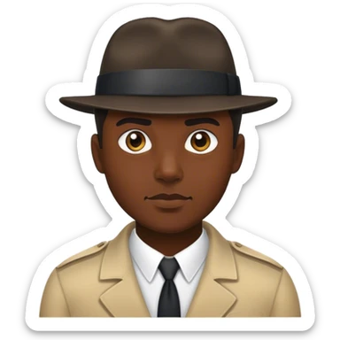 gay investigator man sticker