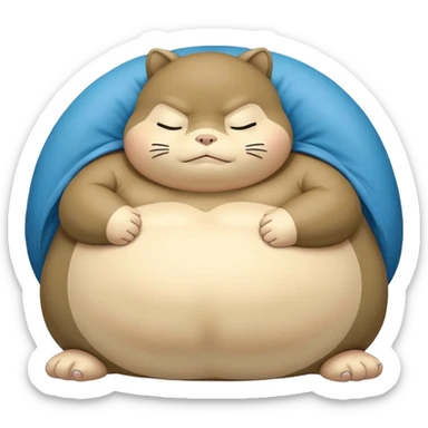 snorlax, try to preserve the character as simple as possible sticker
