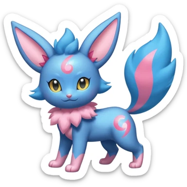 Luxray-Sylveon-Dewott-fusion sticker