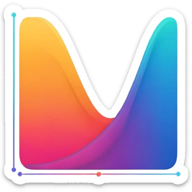 chart with curve sticker