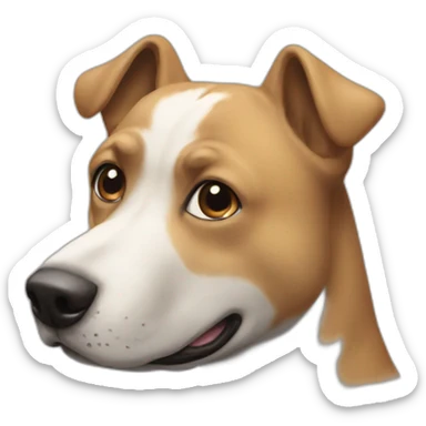 Un chien qui fait caca sticker