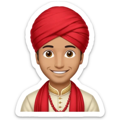 INDIAN WEDDING groom sticker