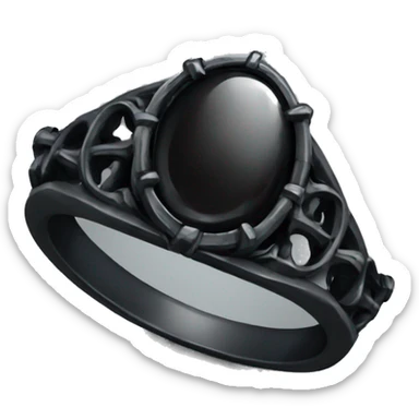 gothic ring sticker