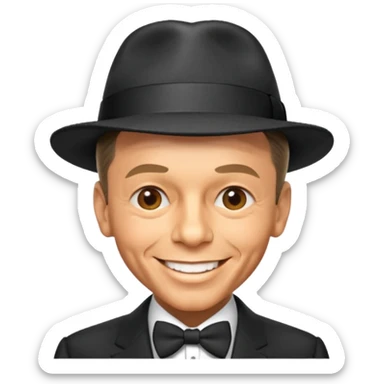 Frank sinatra emoji showing some data anlytics sticker