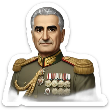 mohamad reza shah pahlavi sticker