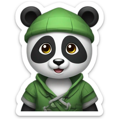 panda karaté sticker