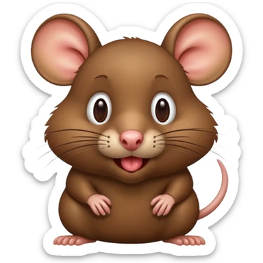 Rat drooling meme sticker