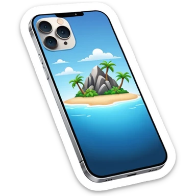 iPhone 14 Pro with Dynamic Island, sleek design sticker