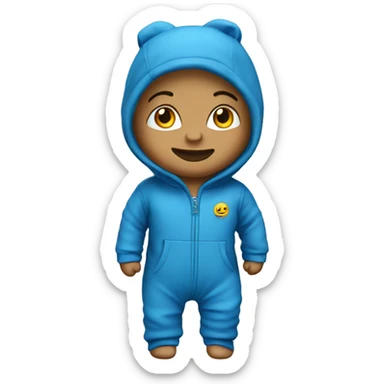 toddler jumpsuit blue sticker