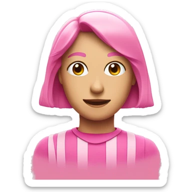 Pink Netflix logo sticker