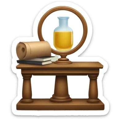 Balanza de abogados con lapicera sticker