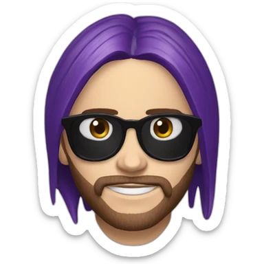 Jared Leto eggplant sticker