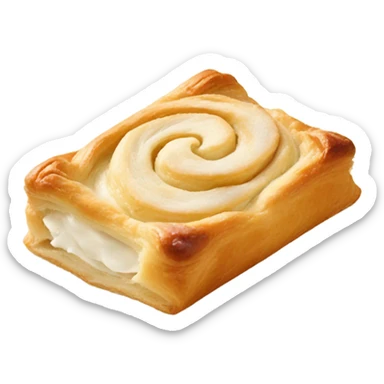 Rectangular cream cheese danish  sticker