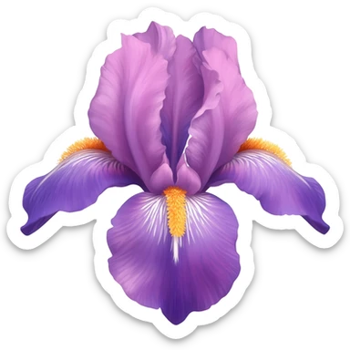Iris flower sticker