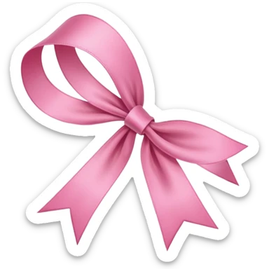 Coquette long thin ribbon sticker