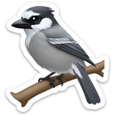 grey jay canada, twitter emoji style sticker