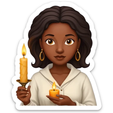 Candle Maker black woman sticker