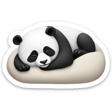 panda sleeping sticker