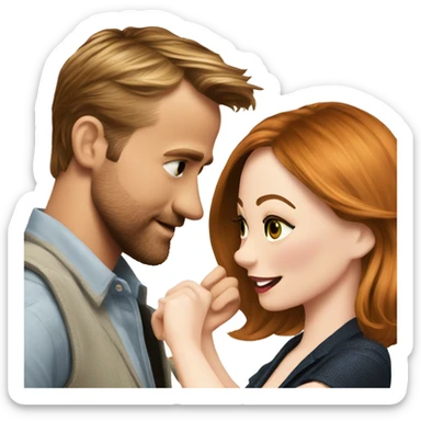 Ryan gosling and Emma stone dancing sticker