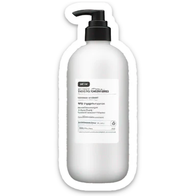 leave-in conditioner bottle with label sticker