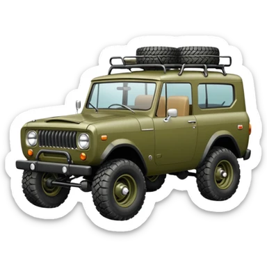 International scout vehicle sticker