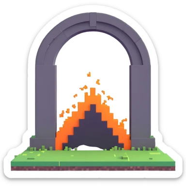 Minecraft End portal sticker
