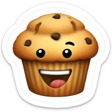 Muffin smiling  sticker