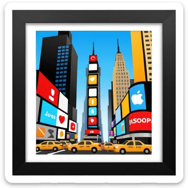 Time square  sticker