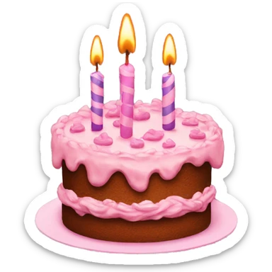 birthday cake sticker