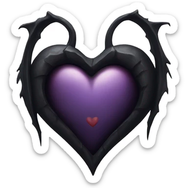 Make a gothic heart sticker