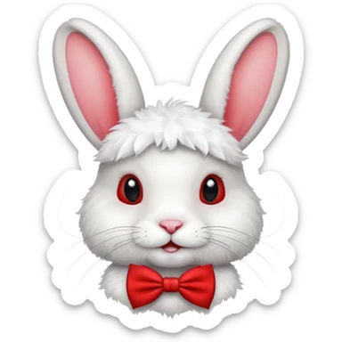 Coelho de laço sticker