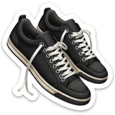 a pair of sneakers: negros sticker