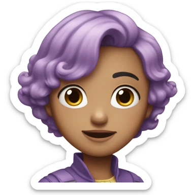 Corazon lila pastel  sticker