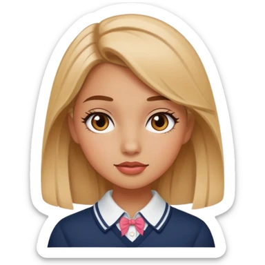 Baddie preppy aesthetic cute sassy sticker