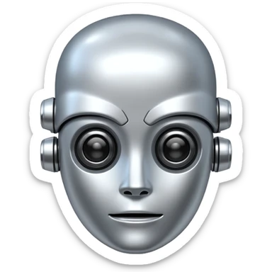 ai robo head sticker
