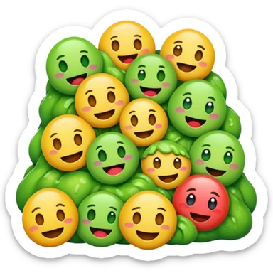 All the gross emojis combined sticker