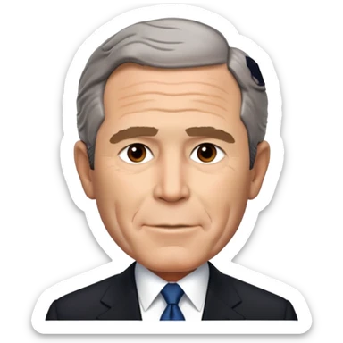 George W. Bush president sticker