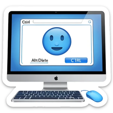 Ctrl Alt Delete sticker