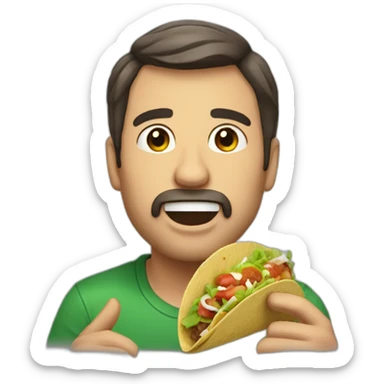 alan food challange eat giga tacos sticker