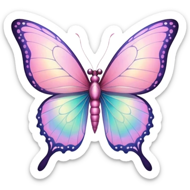 Pink Fairy Garden Butterfly sticker