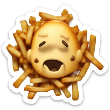 Poutine mange du poutine  sticker