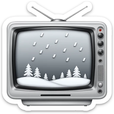 television static(snowy) from the Ring movie sticker