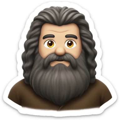 Hagrid in Harry potter sticker