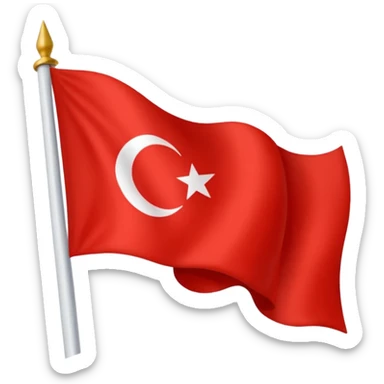 Mavi renkte bir bayrak yap 🇹🇷 sticker