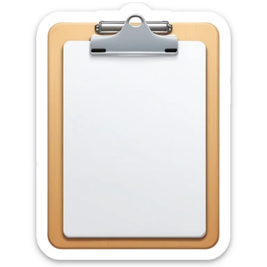 blank clipboard sticker