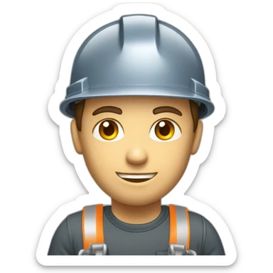 industrial mechanical fitter working sticker