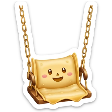 Ravioli on a swing sticker
